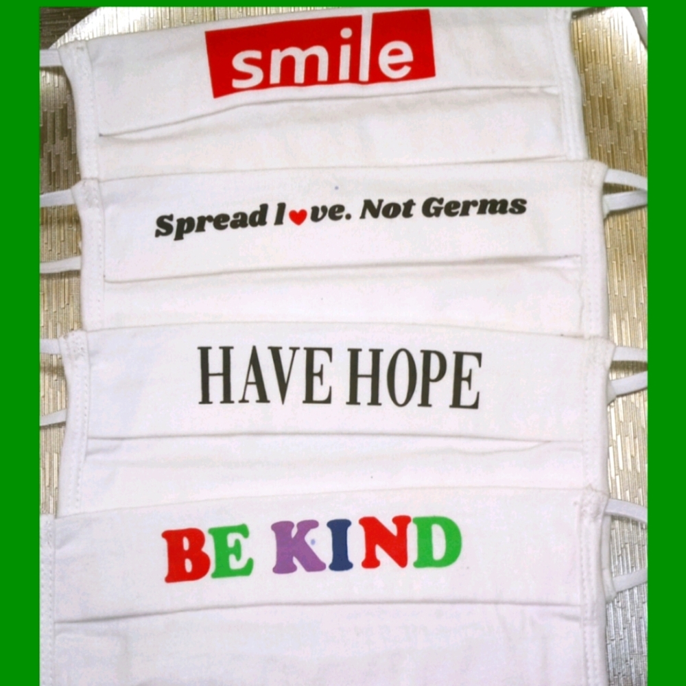 Smile Pack Of 4 Fabric Face Mask